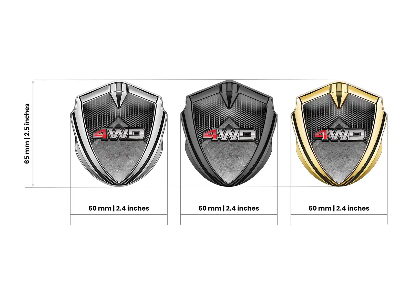 Emblem Silicon Badge Luxury Design Alloy Edge
